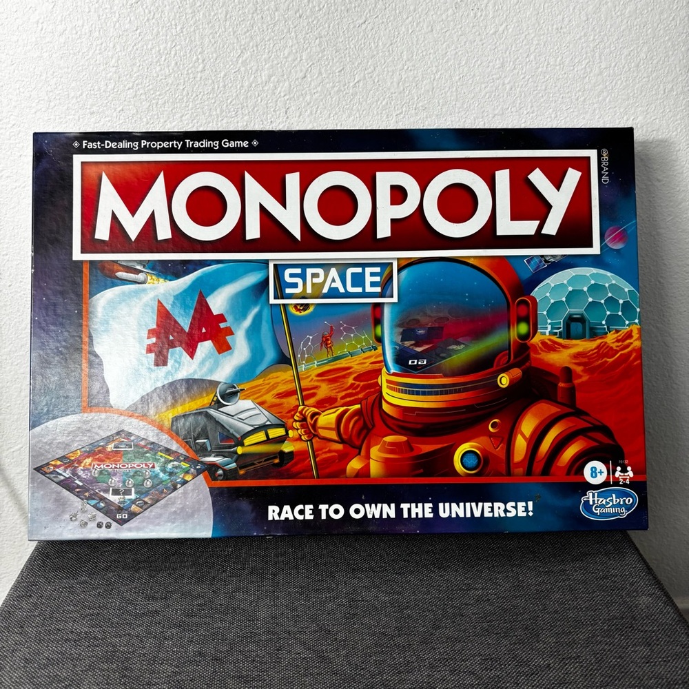 Monopoly Space Board Game Race to Own the Universe Complete
